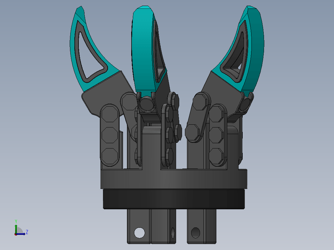 5爪夹持机构 5 Claws Gripper Mechanism