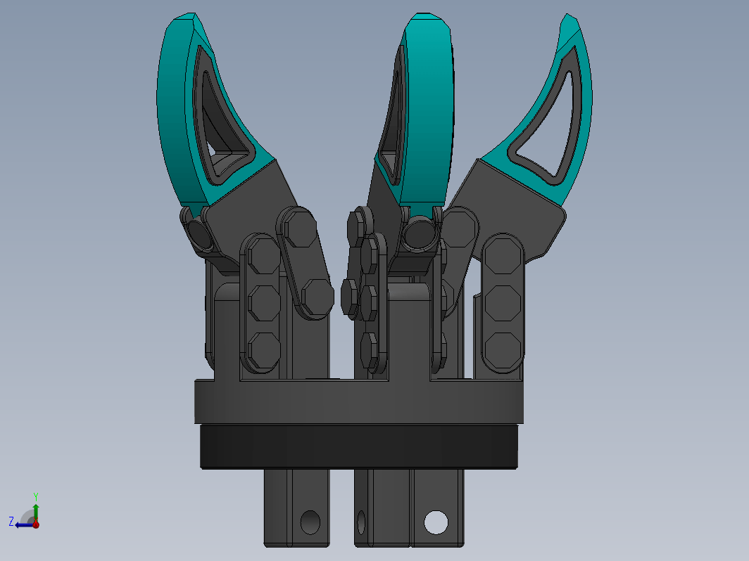 5爪夹持机构 5 Claws Gripper Mechanism