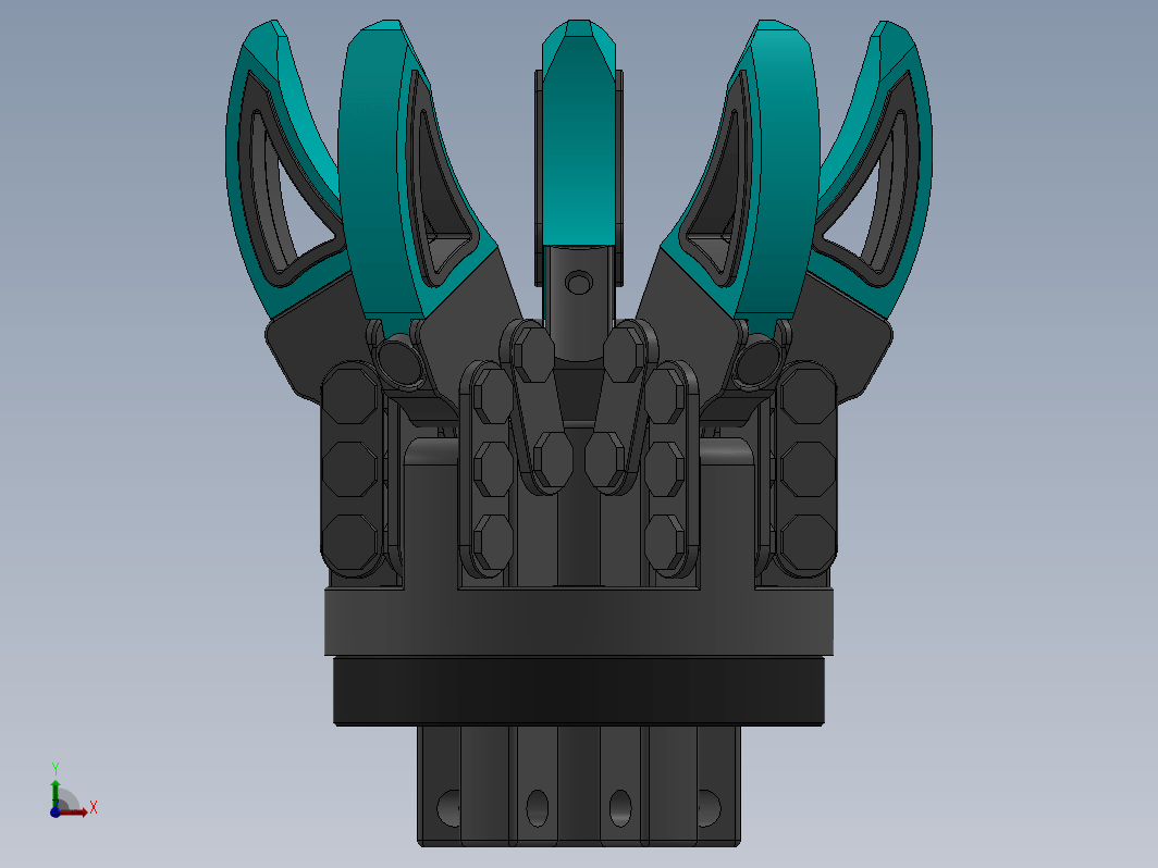 5爪夹持机构 5 Claws Gripper Mechanism