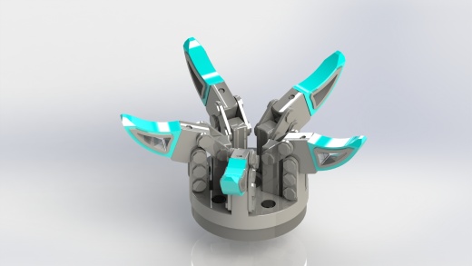 5爪夹持机构 5 Claws Gripper Mechanism缩略图