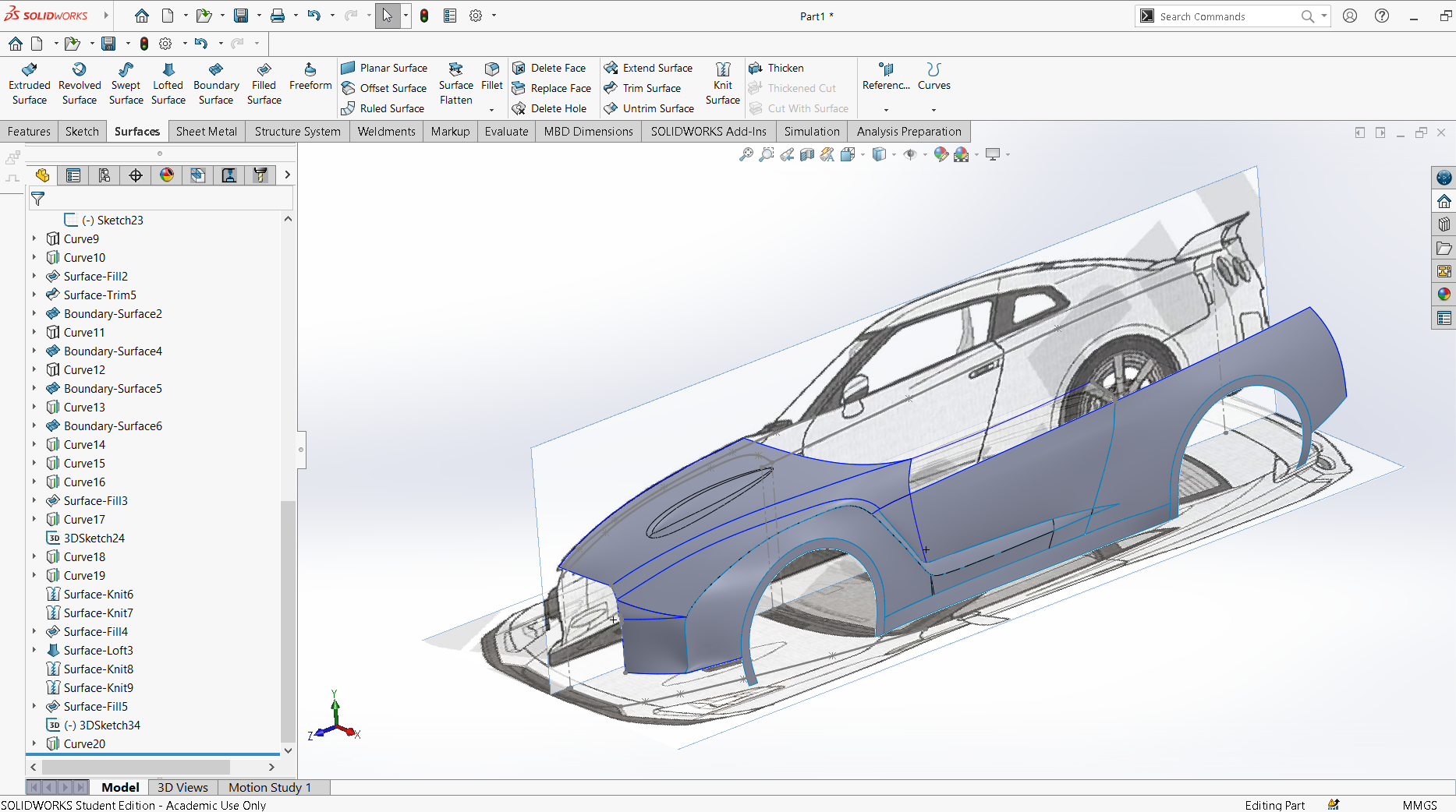 nissan gtr汽车空壳模型