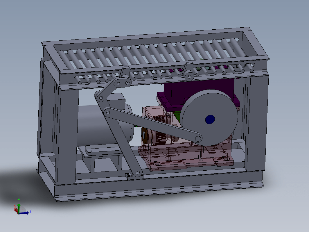 加热炉装料机设计三维SW2012带参+CAD+说明书