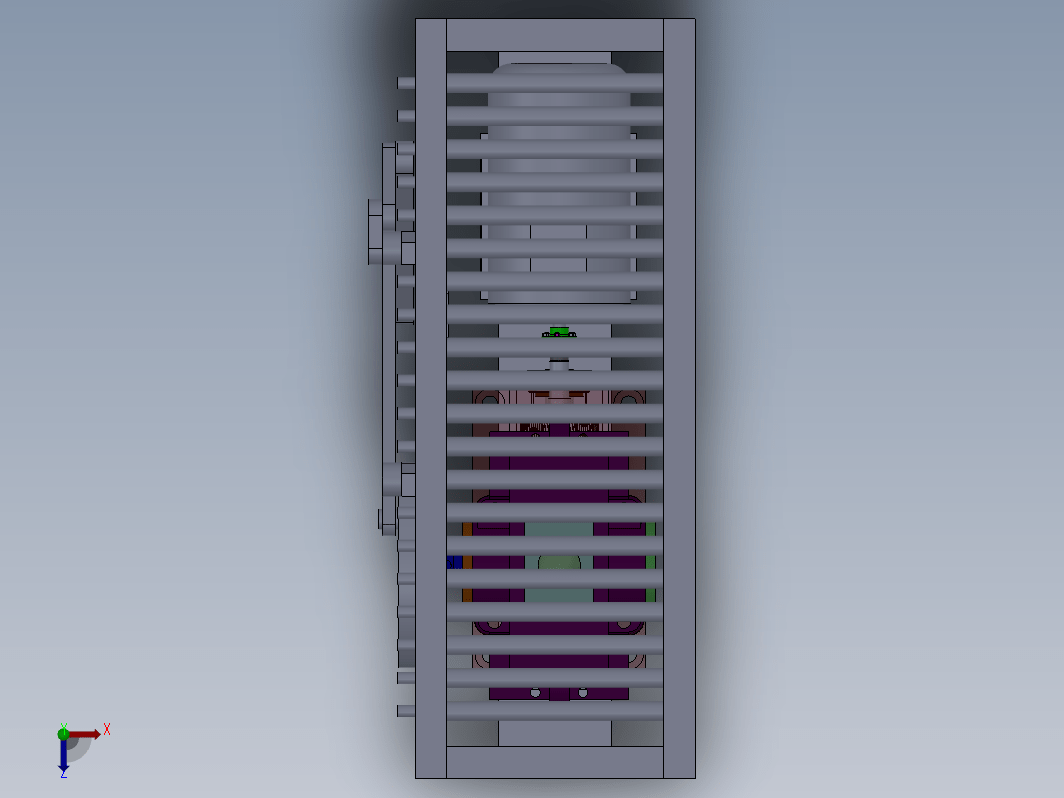 加热炉装料机设计三维SW2012带参+CAD+说明书