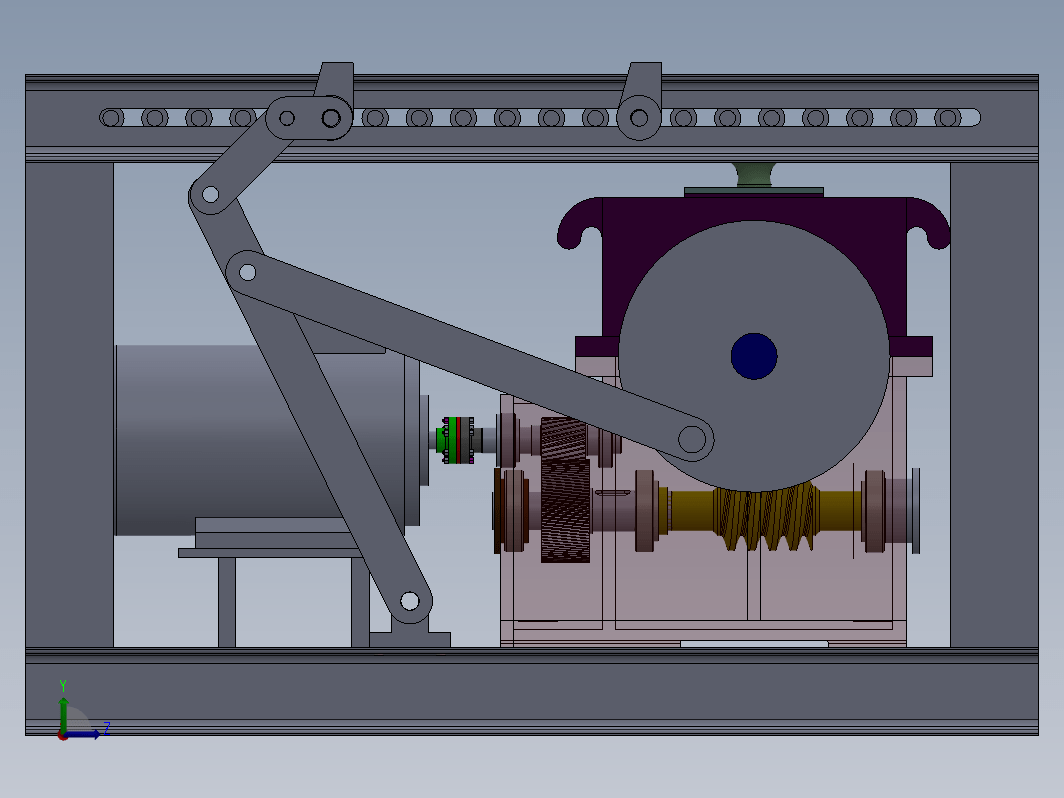 加热炉装料机设计三维SW2012带参+CAD+说明书