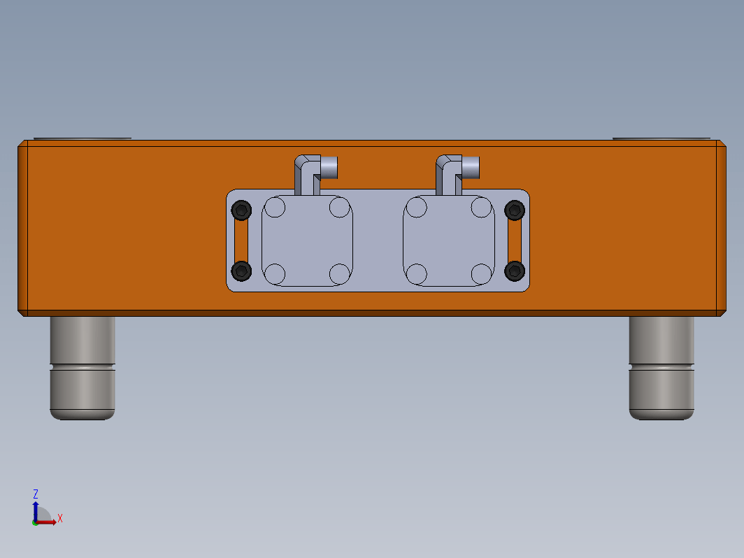 在 Solidworks 上制造的塑料注射模具气动装置