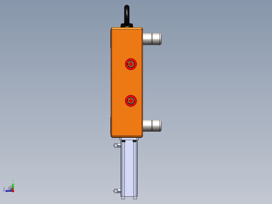 在 Solidworks 上制造的塑料注射模具气动装置