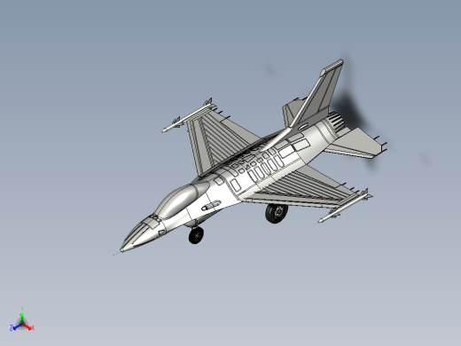 F16战斗机模型缩略图