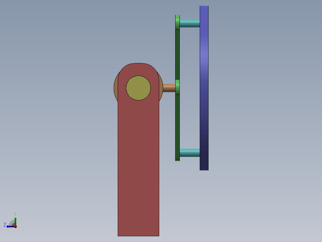 SOLIDWORKS 中的杠杆螺钉旋转机构