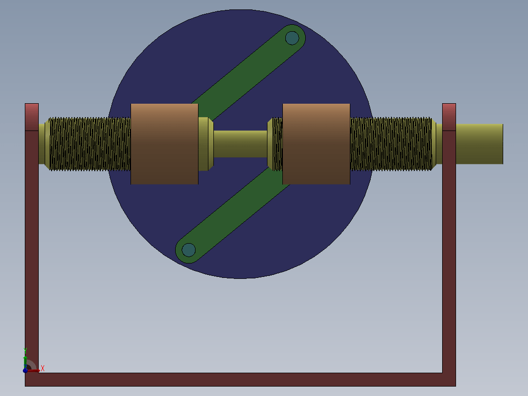 SOLIDWORKS 中的杠杆螺钉旋转机构