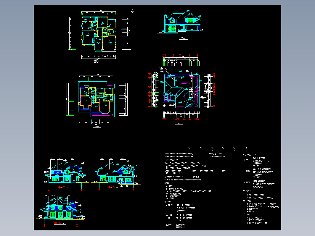 别墅排屋CAD-别墅3