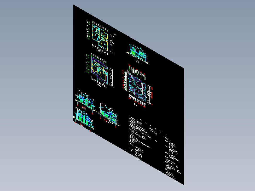 别墅排屋CAD-别墅3