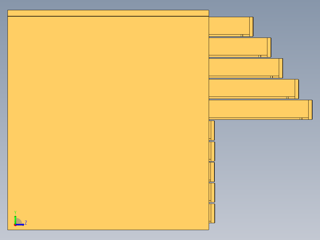 简易多层抽屉柜 art drawer