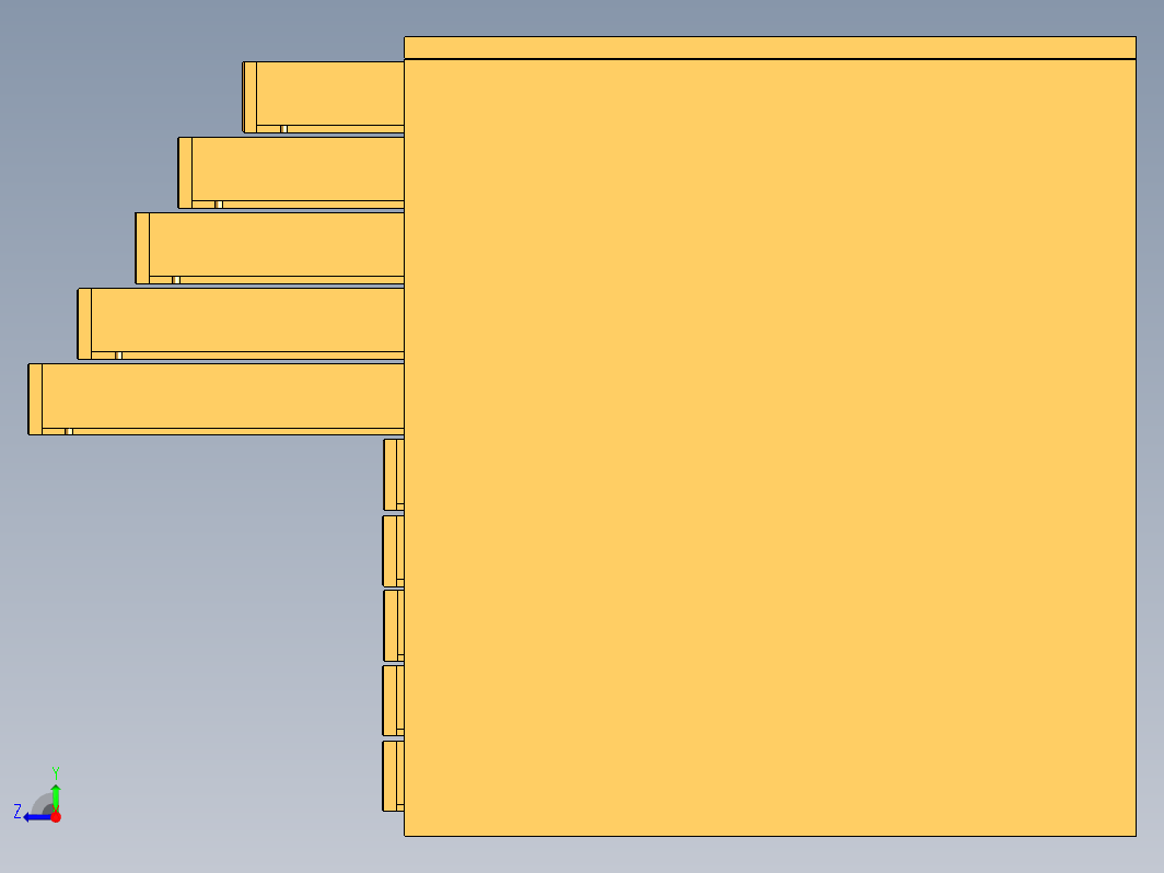 简易多层抽屉柜 art drawer