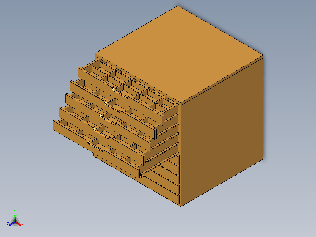 简易多层抽屉柜 art drawer