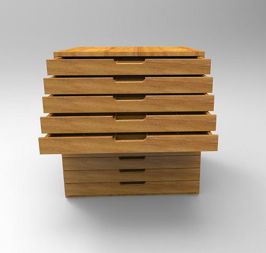 简易多层抽屉柜 art drawer缩略图