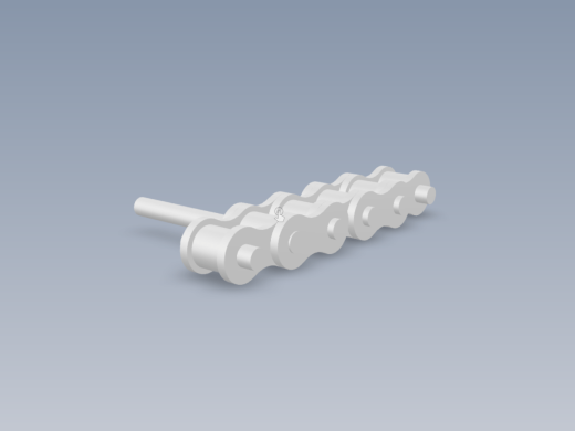 简单钢滚子链，具有延长的三缸螺栓缩略图