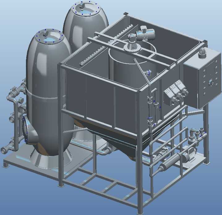885物理化学双过滤系统设备PROE设计