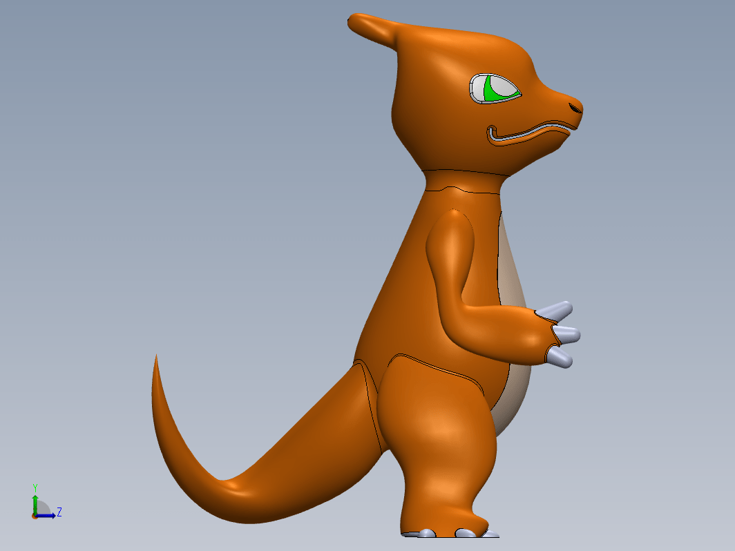 Charmeleon 3d 神奇宝贝