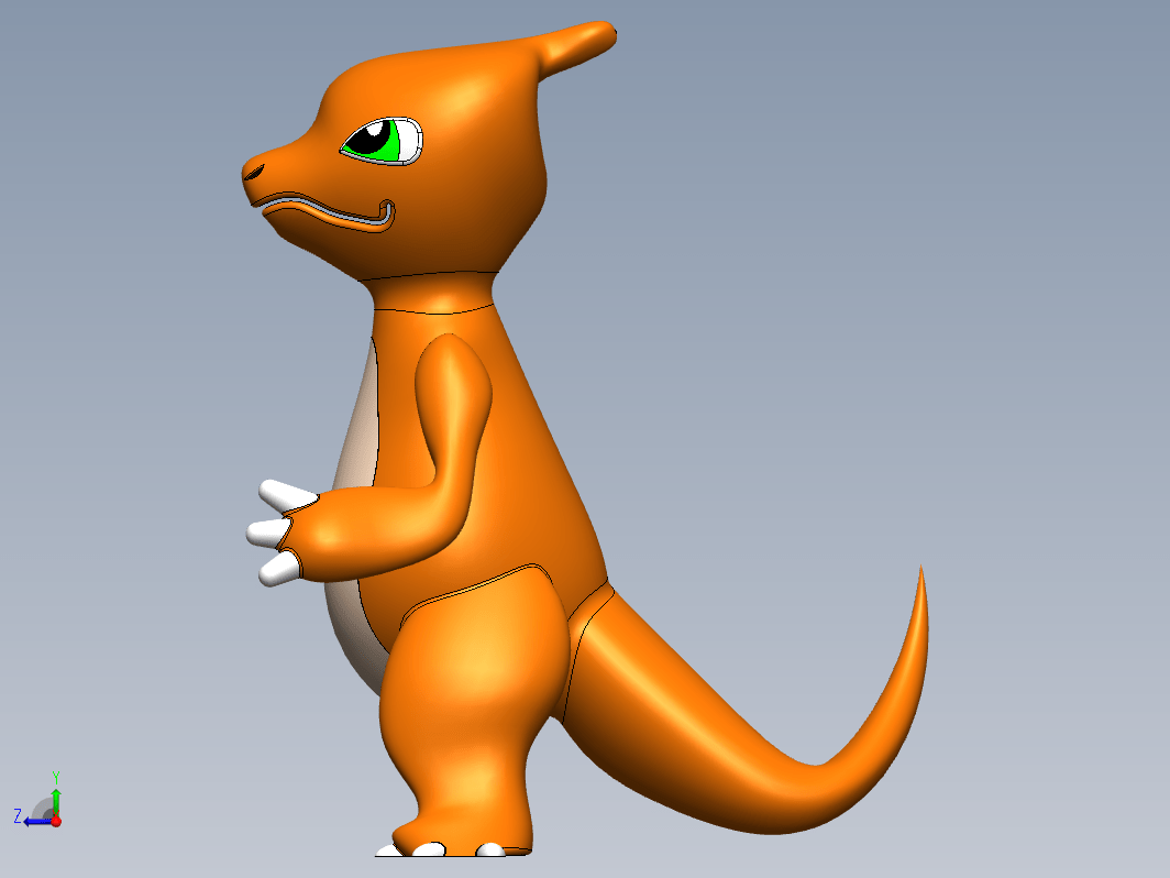 Charmeleon 3d 神奇宝贝