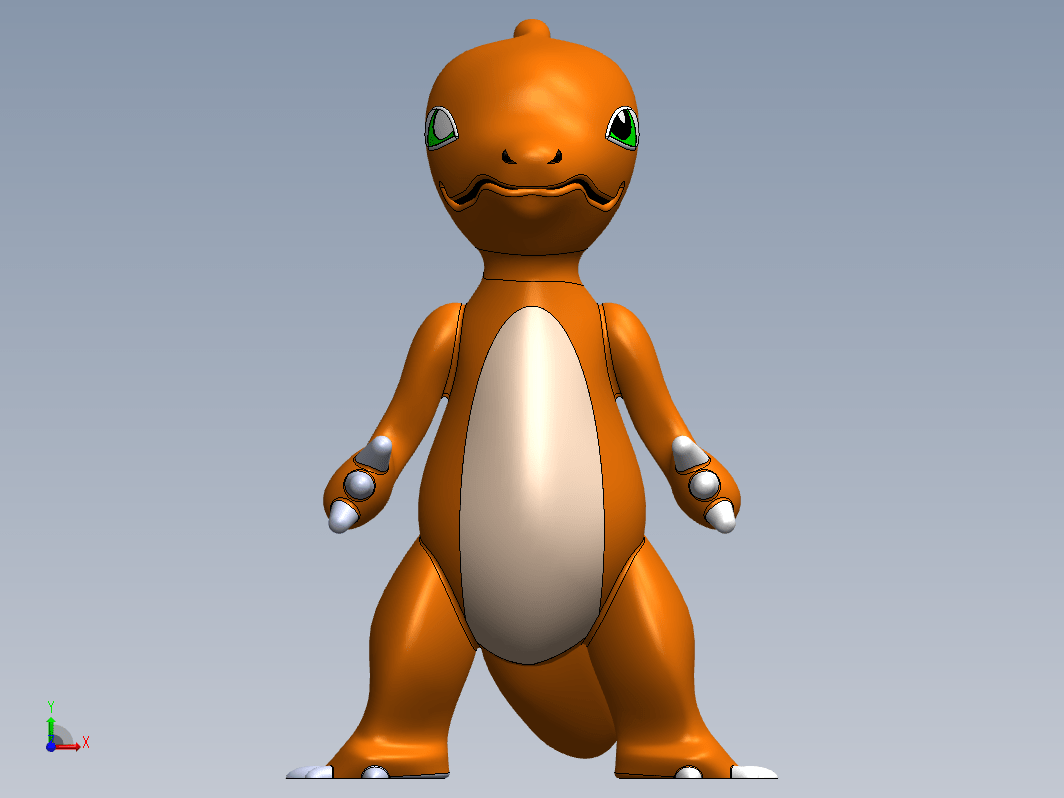 Charmeleon 3d 神奇宝贝