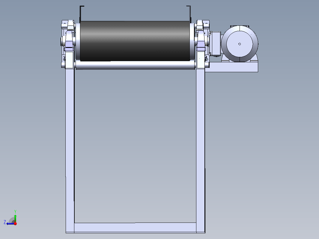 散装材料皮带输送机3D数模图纸