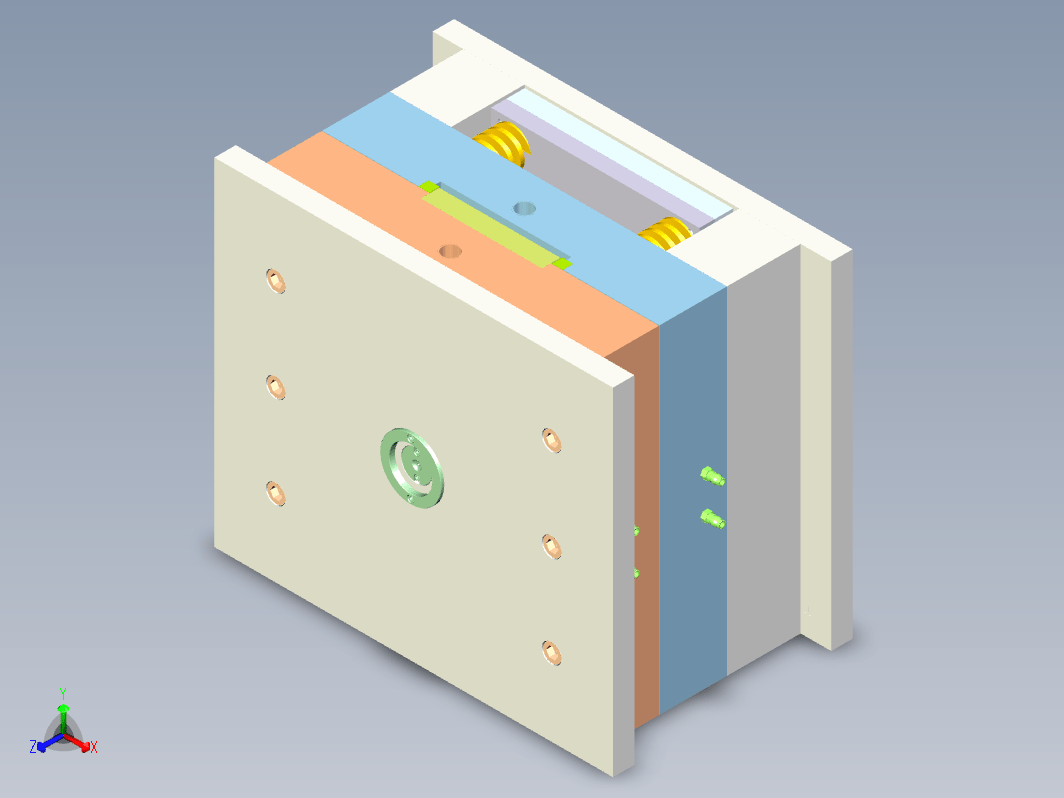 台历架塑件注塑模具设计图纸三维Step+CAD+说明书