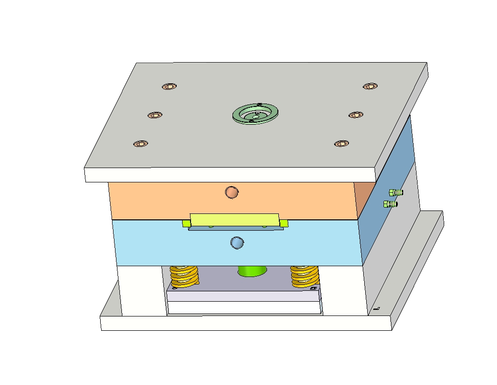 台历架塑件注塑模具设计图纸三维Step+CAD+说明书