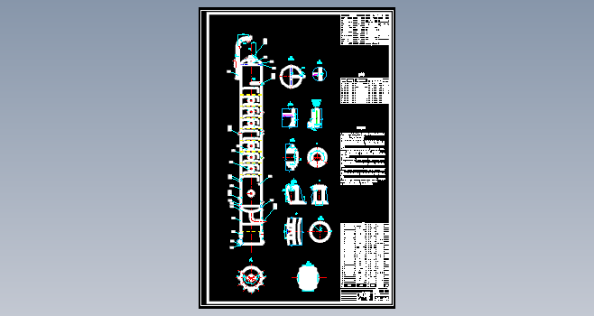 脱丙烯精馏塔CAD设计图