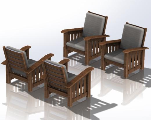 wooden furniture木制家具椅缩略图