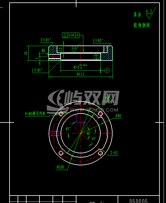 机床吊臂电控柜CAD