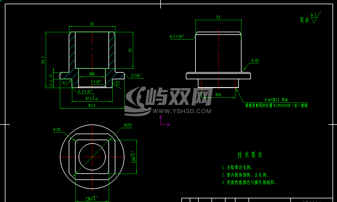 机床吊臂电控柜CAD