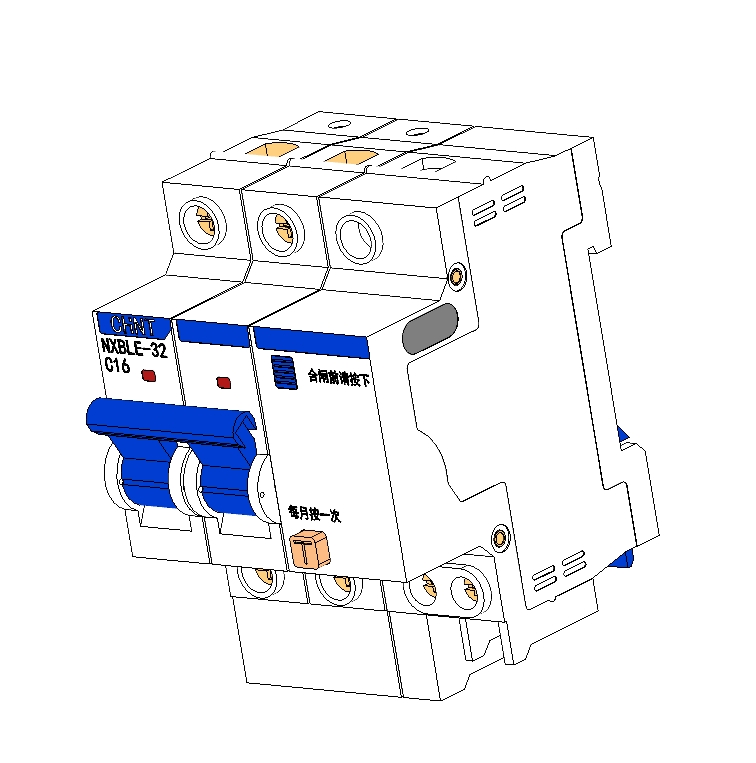 小型漏电断路器（NXBLE-32-2P C16A）