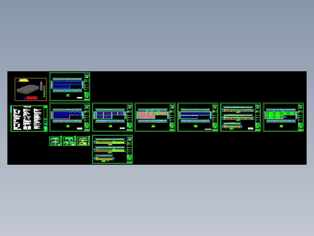 湖北恩思钢结构厂房工程CAD