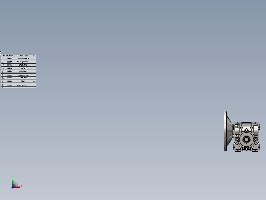 Mahmoud Pepo的蜗轮蜗杆齿轮箱3D图纸 solidworks设计 附STEP IGS