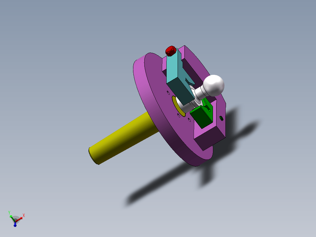 球头柄夹具 3D