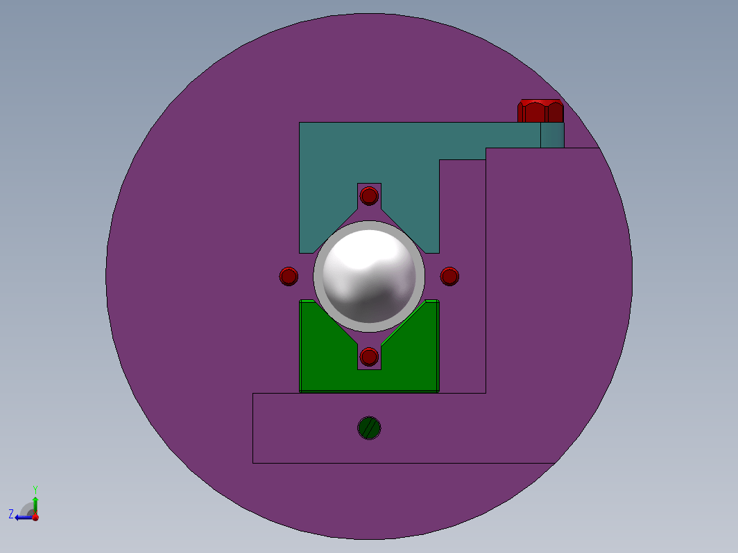 球头柄夹具 3D