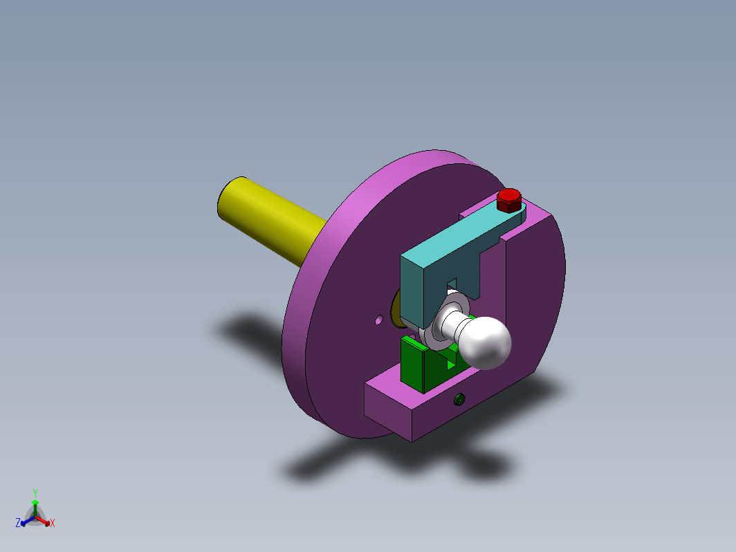 球头柄夹具 3D