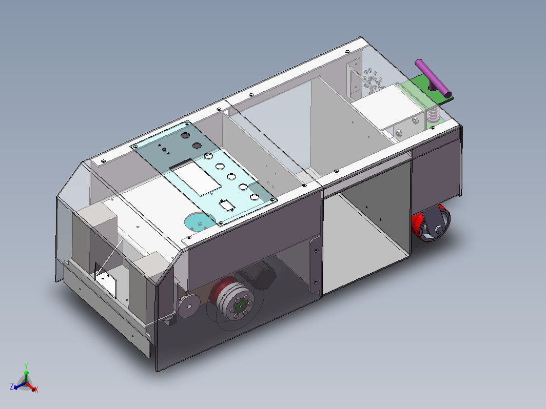 AGV小车3D+电气程序+控制界面