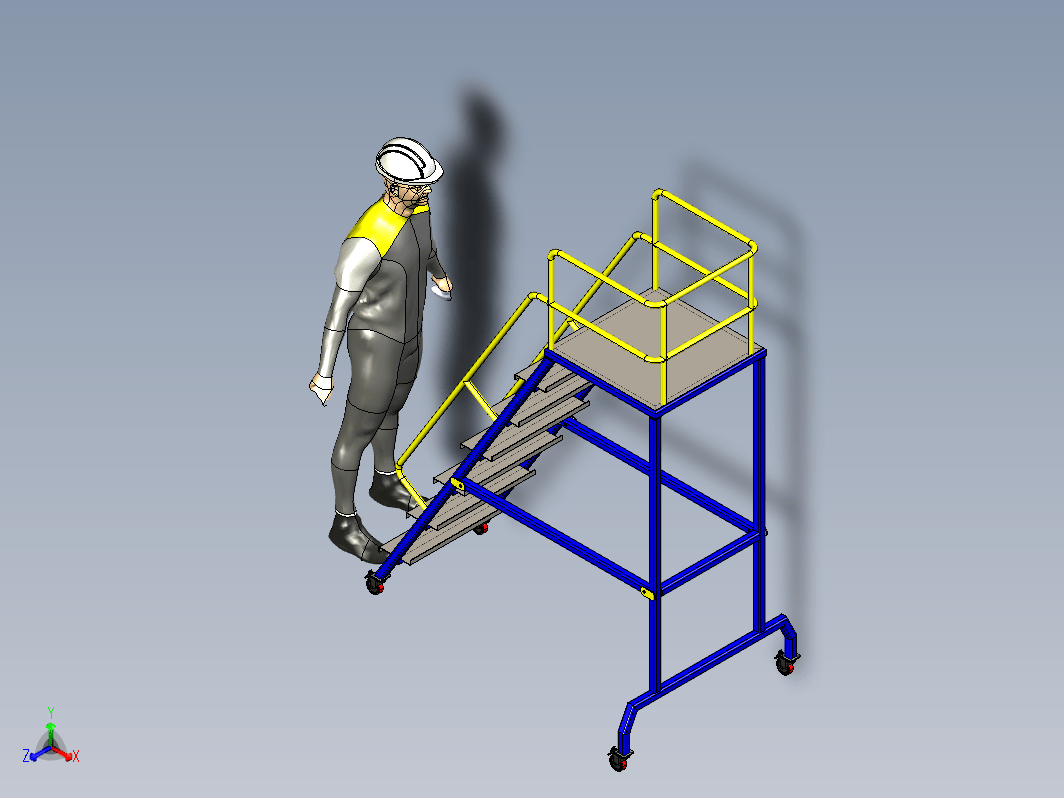 移动式梯子结构 MOBIL LADDER