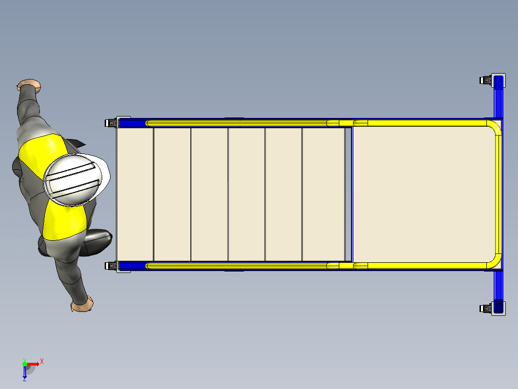 移动式梯子结构 MOBIL LADDER