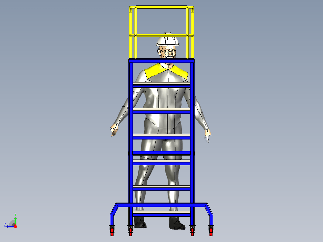 移动式梯子结构 MOBIL LADDER