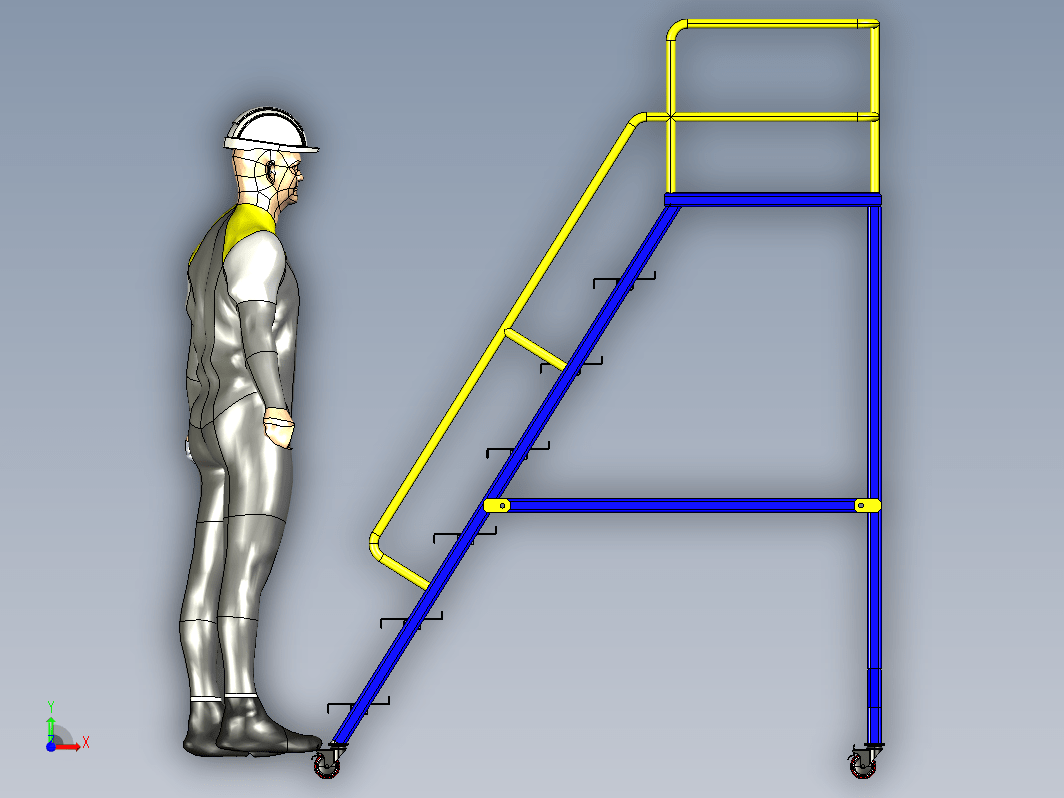 移动式梯子结构 MOBIL LADDER