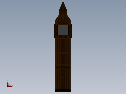 书柜与综合手表“大本钟塔”-书架与内置时钟“大本钟塔”缩略图