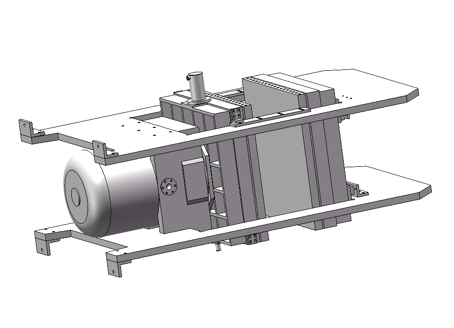 XLB-D1200x1200（0.45MN）液压自动推拉模三维