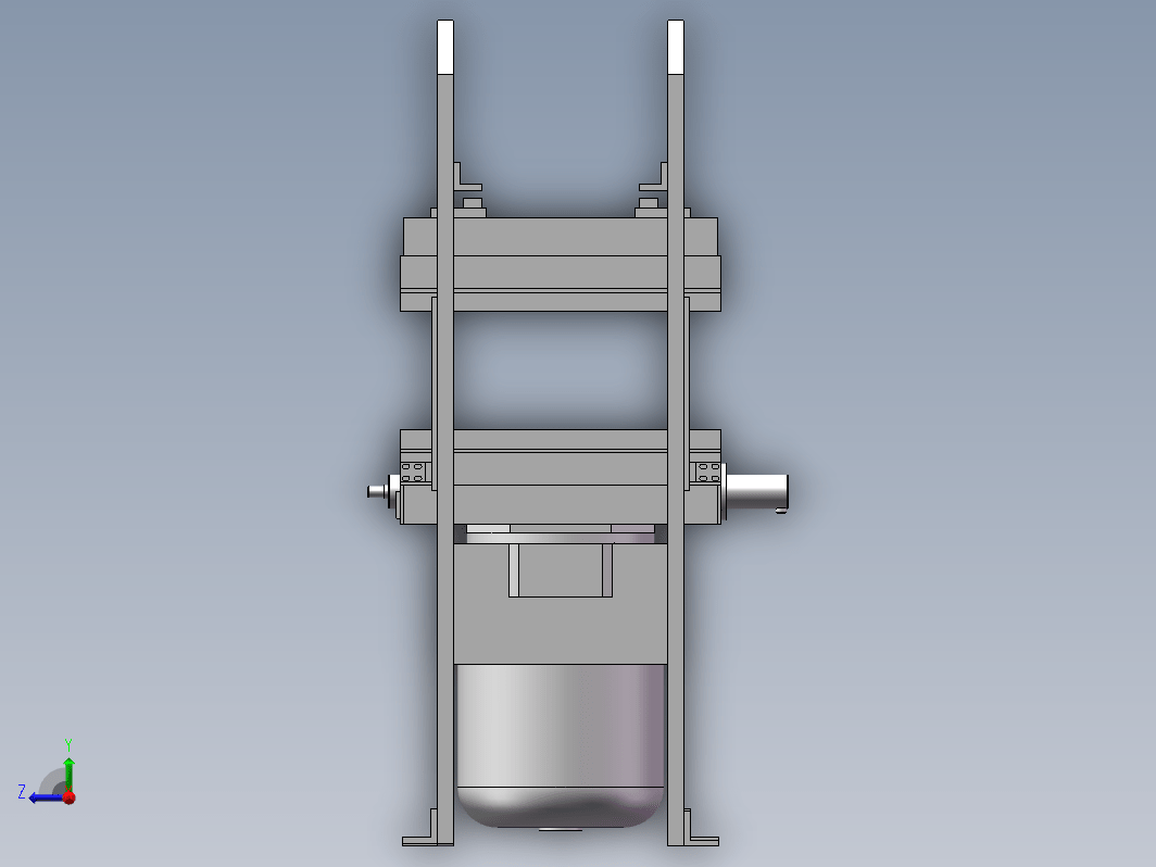 XLB-D1200x1200（0.45MN）液压自动推拉模三维