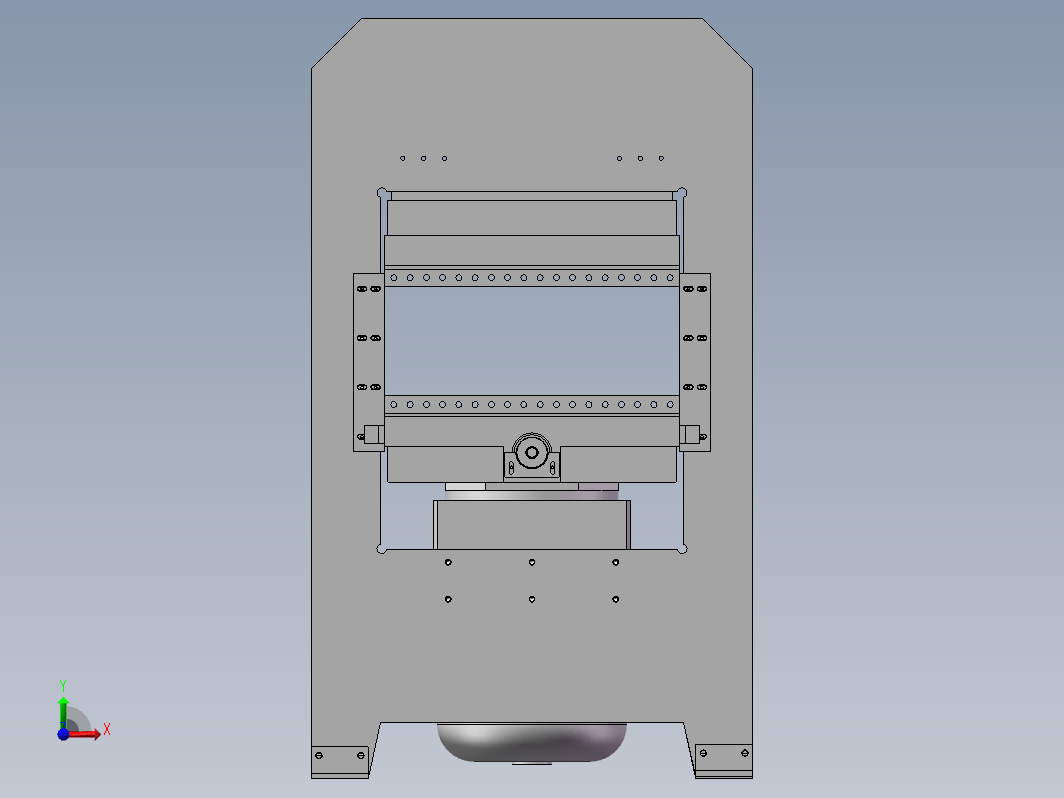 XLB-D1200x1200（0.45MN）液压自动推拉模三维