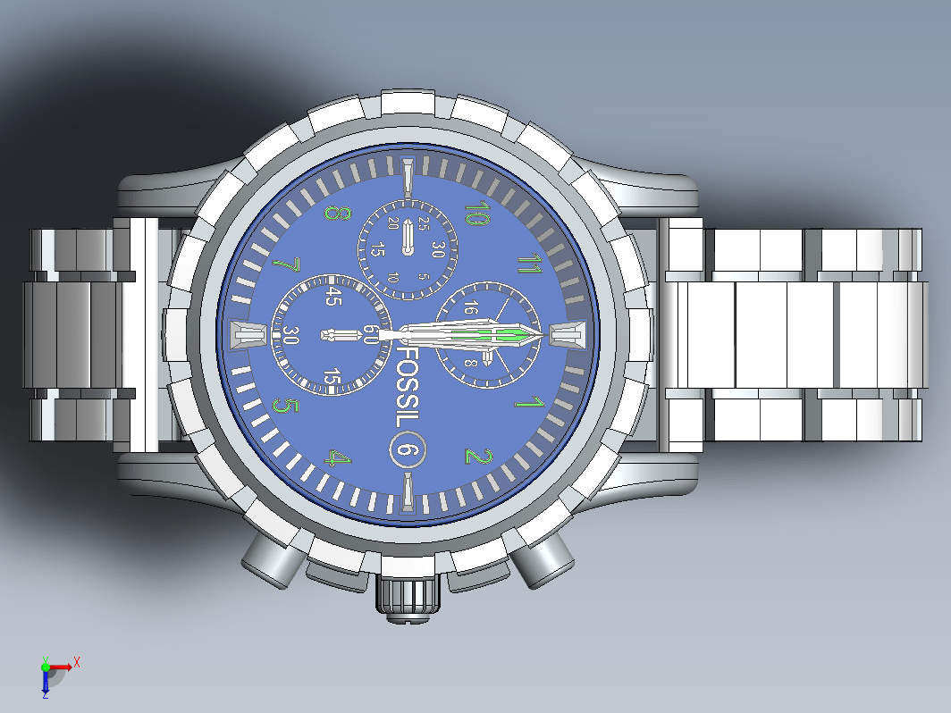 Fossil clock手表