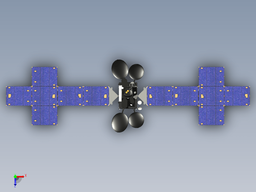 NASA-Loral-1300bus卫星三维Step无参