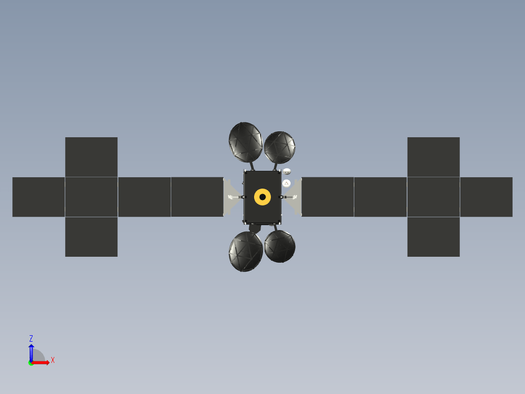 NASA-Loral-1300bus卫星三维Step无参