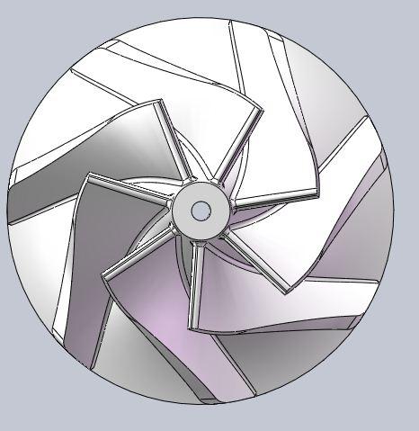 离心式叶轮3D图纸(7叶片)缩略图